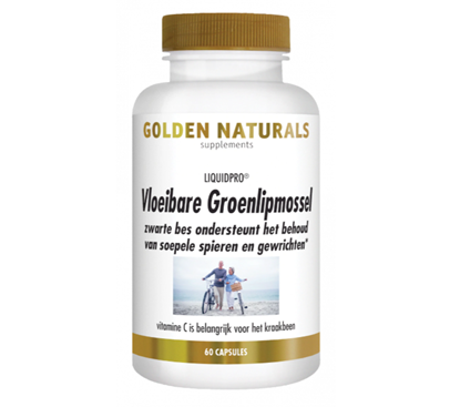 GOLDEN NATURALS VLOEIBARE GROENLIPMOSSEL 60ST